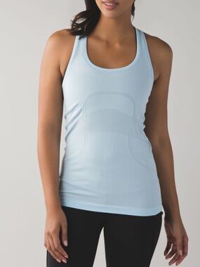 Lululemon swiftly tech racerback light blue